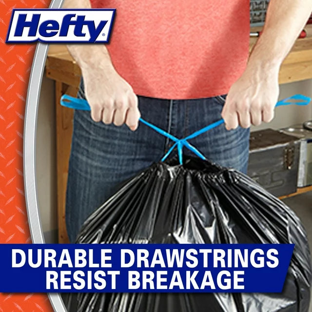 Hefty Strong Large Trash Bags, 30 Gallon, 40 Count