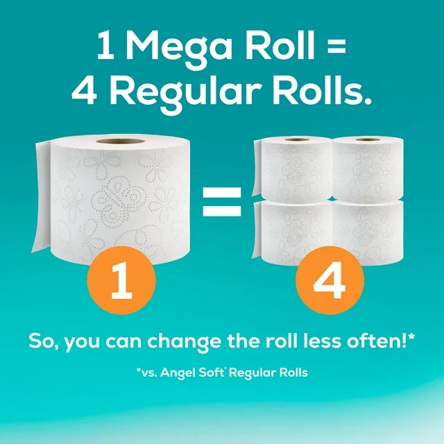 Angel Soft Toilet Paper, 9 Mega Rolls