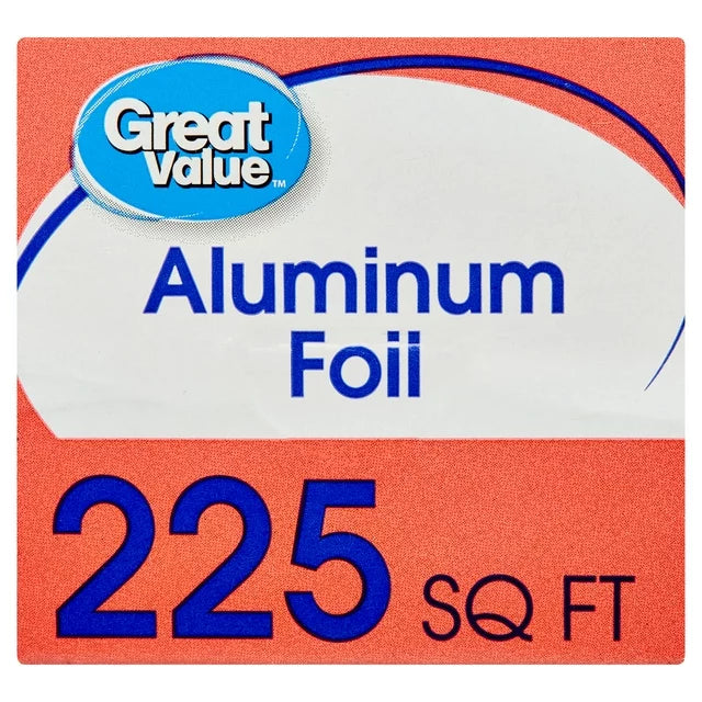 Great Value Aluminum Foil, 225 sq ft