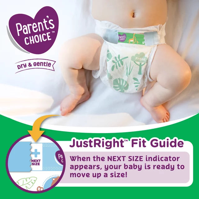 Parent's Choice Dry & Gentle Diapers Size 5, 27 Count