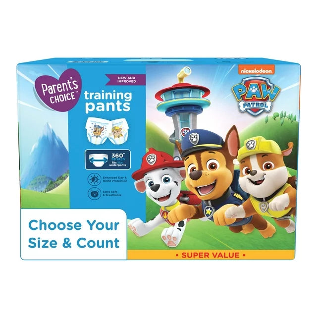 Parent's Choice Boys Training Pants, 2T/3T, 94 Count