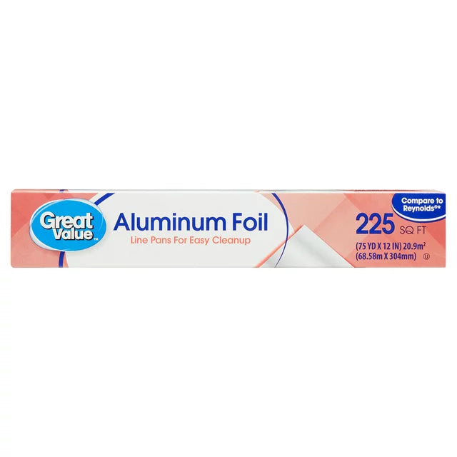 Great Value Aluminum Foil, 225 sq ft